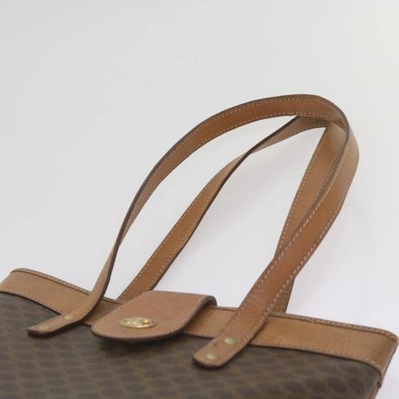 CELINE Macadam Canvas Tote Bag PVC Brown Auth yk11272 - Picture 14 of 16